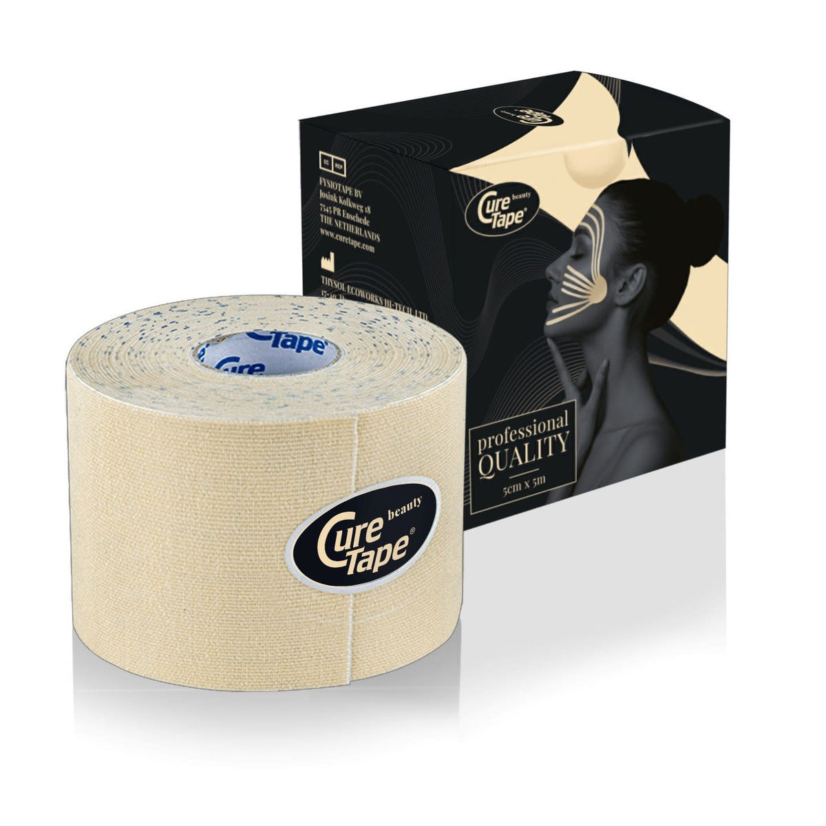CureTape Beauty beige 5 cm x 5 m con confezione